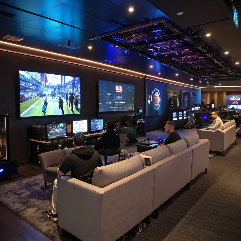 Digital entertainment lounge